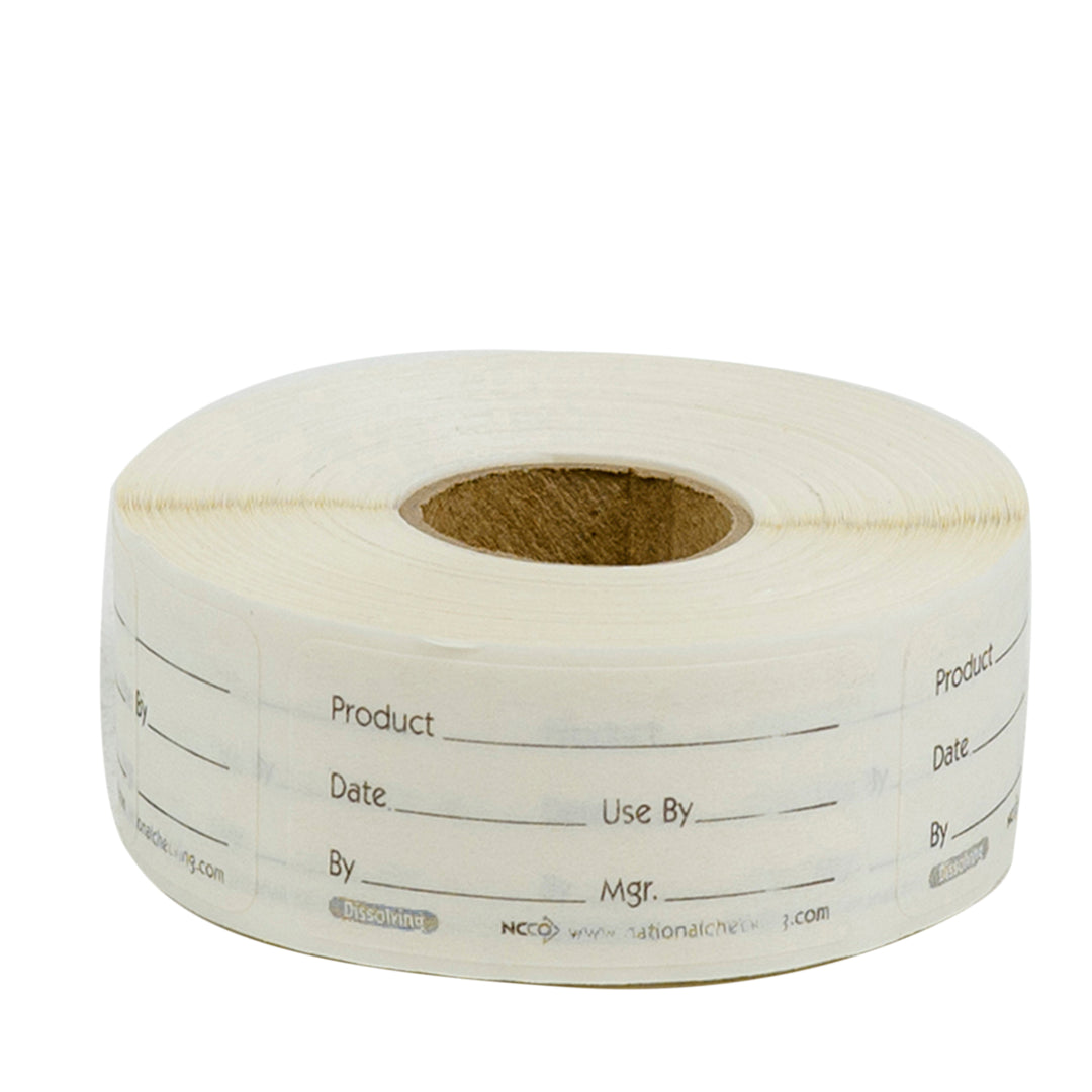 National Checking 1 X 2 Product Dissolvable Label 1- 500 Count-500 Each