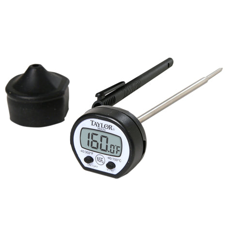 Taylor Digital Thermometer With Rubber Boot For Impact Resistance-1 Each