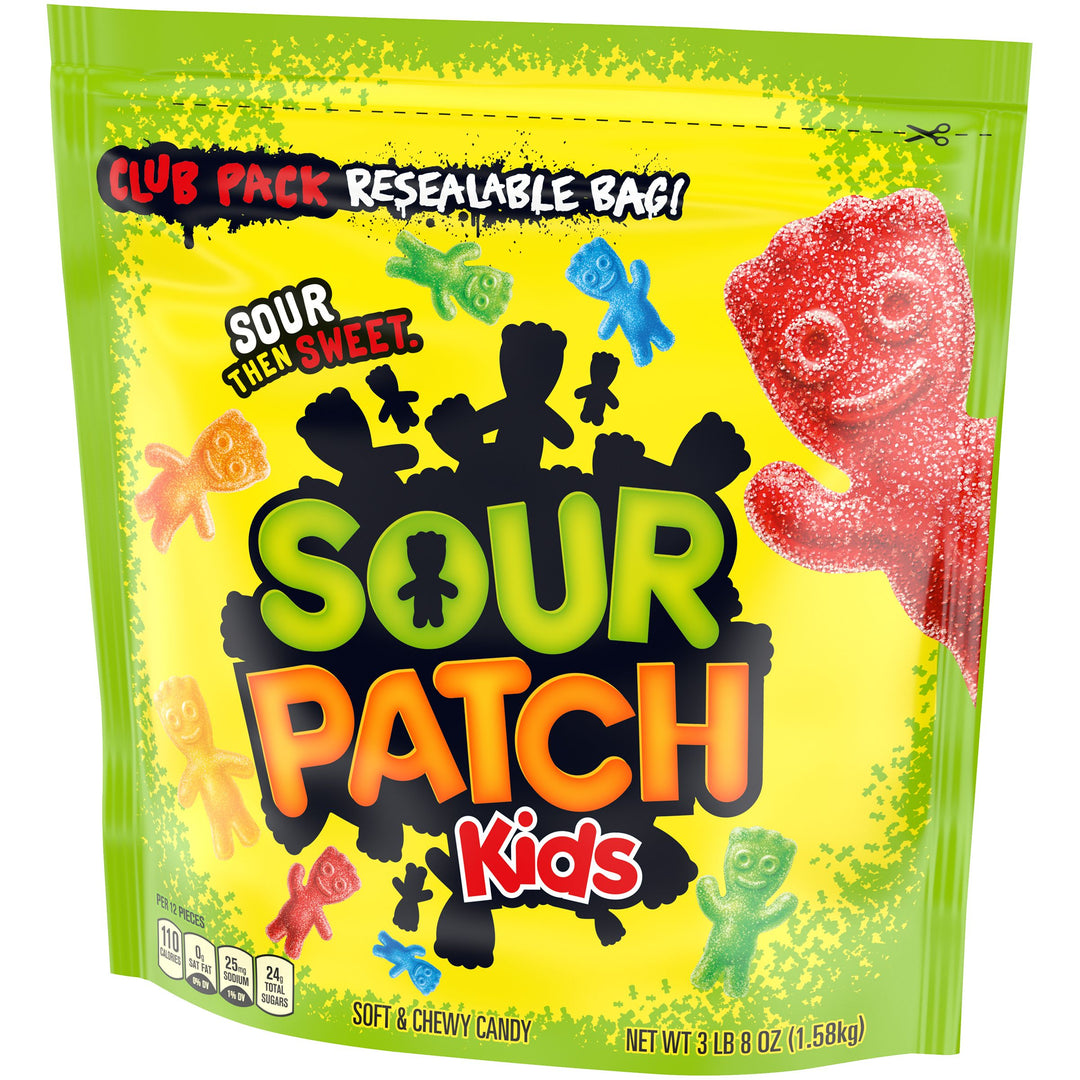Sour Patch Fat Free Soft Candy Pouch-3.5 lb.-6/Case