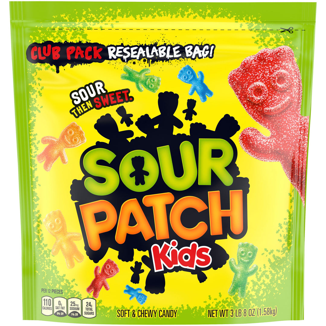 Sour Patch Fat Free Soft Candy Pouch-3.5 lb.-6/Case