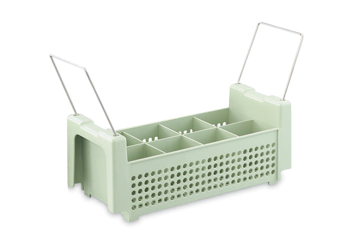 Vollrath 8 Compartment Green Flatware Basket-1 Each