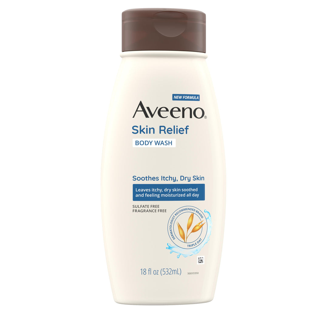 Aveeno Skin Relief Body Wash-18 fl oz.s-3/Box-4/Case