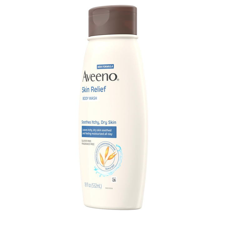 Aveeno Skin Relief Body Wash-18 fl oz.s-3/Box-4/Case