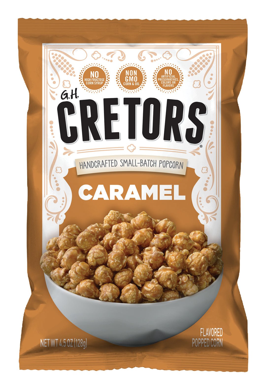 G.H. Cretors Caramel Popcorn-4.5 oz.-6/Case