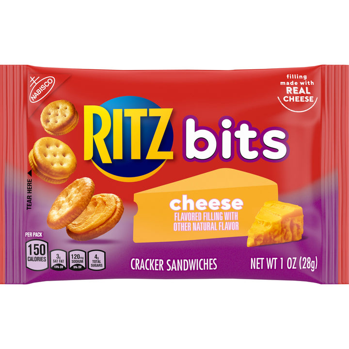 Ritz Nabisco Lunchbox Bits Cheese Crackers Munch Packs Supermix-1 oz.-12/Box-4/Case