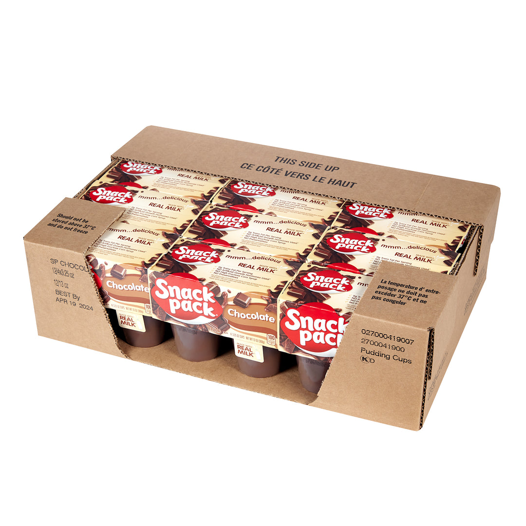 Snack Pack Pudding Chocolate-13 oz.-12/Case