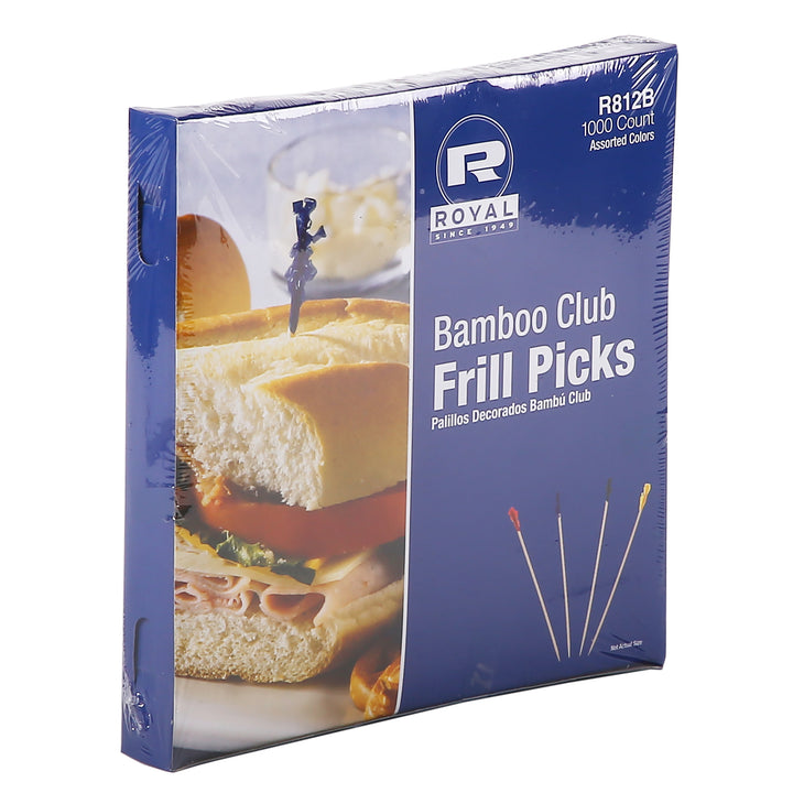 Royal Bamboo Club Frilly Picks-1000 Each-10/Case