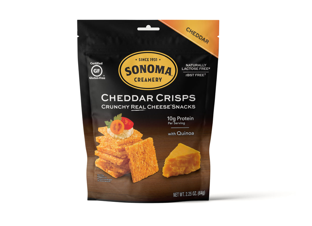 Sonoma Creamery Crisps Crisps Cheddar 12 2.25 oz.-2.25 oz.-12/Case