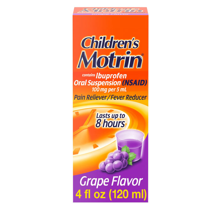Motrin Children's Oral Suspension Grape 36/4 Fl Oz.