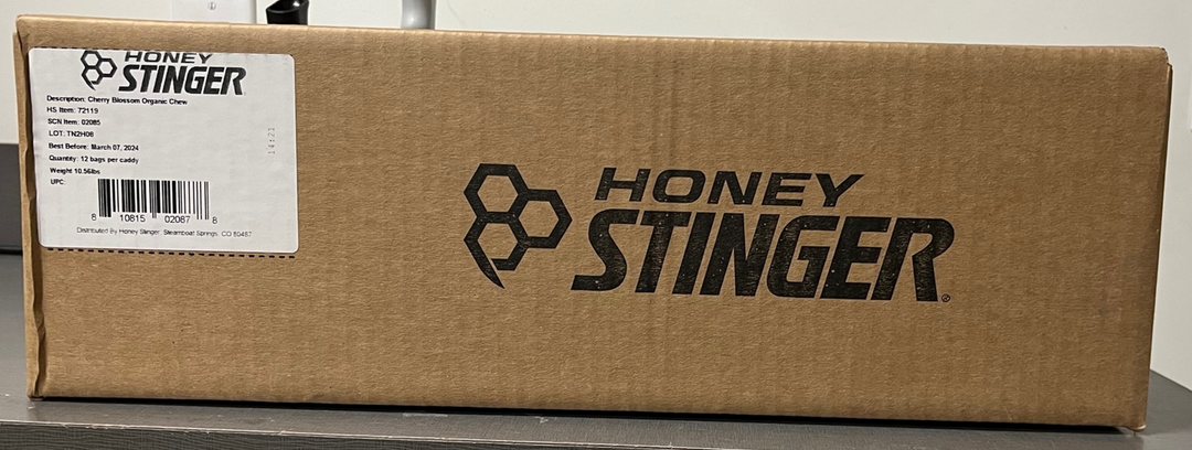 Honey Stinger Cherry Blossom Organic Energy Chew-1.8 oz.-12/Box-8/Case