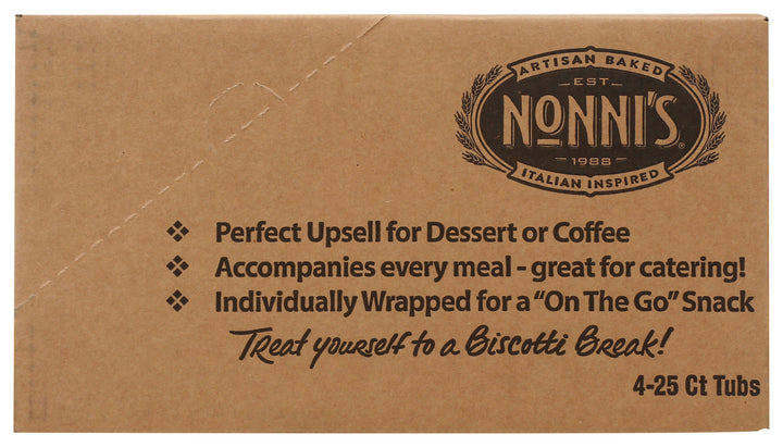 Nonni's Almond Italian Cookie-25 Count-1/Box-4/Case