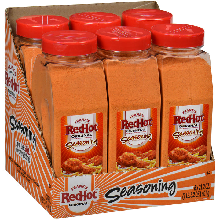 Frank's Redhot Original Seasoning Hot Sauce Shaker-610 Gram-6/Case