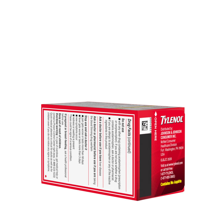 Tylenol Extra Strength Acetaminophen Caplets-24 Count-6/Box-12/Case