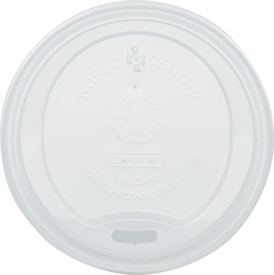 World Centric 10-20 oz. Cpla Compostable Cup Lid-50 Each-20/Case