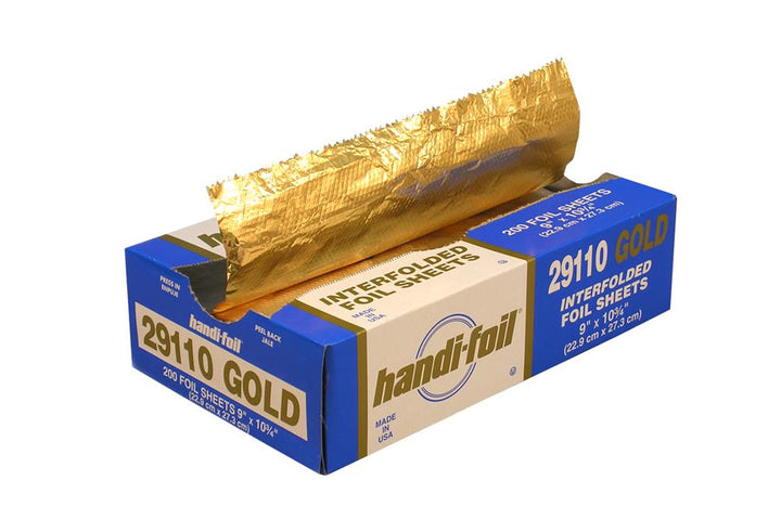 Handi-Foil 9 Inch X 10.75 Inch Gold Sheet-12 Each-1/Case