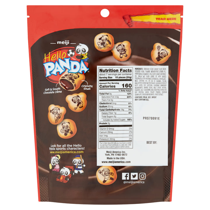 Hello Panda Chocolate Creme Filled Bite Size Cookie-7 oz.-6/Case