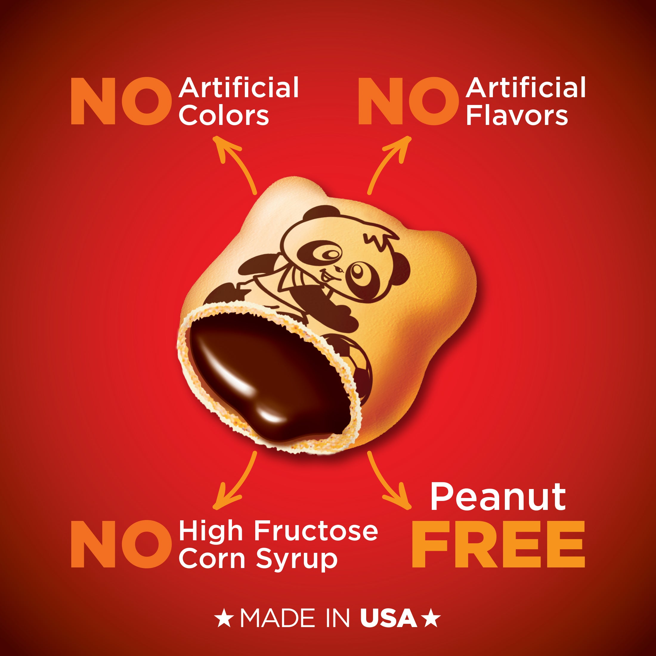 Hello Panda Chocolate Creme Filled Bite Size Cookie-7 oz.-6/Case