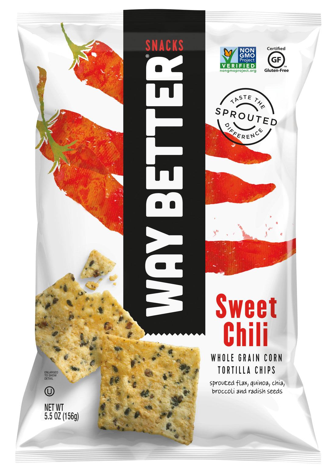 Way Better Snacks Tortilla Chips Simply So Sweet Chili-5.5 oz.-12/Case