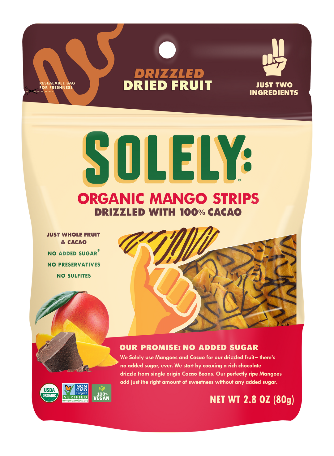 Solely Mango Drizzled With Cacao-2.8 oz.-8/Case