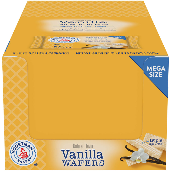 Voortman Vanilla Layered Wafer-5.17 oz.-9/Box-6/Case