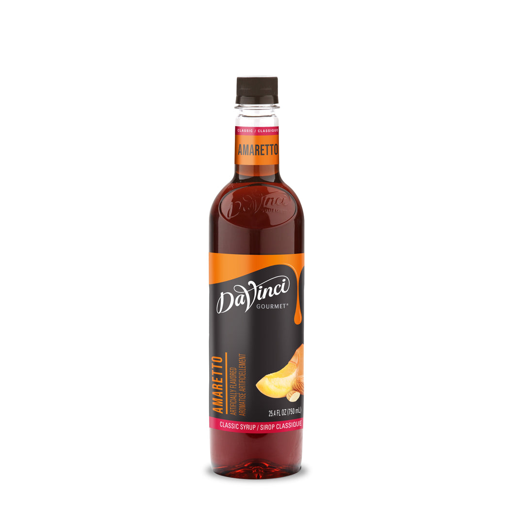 Davinci Gourmet Syrup Amaretto Flavored-750 Milliliter-4/Case