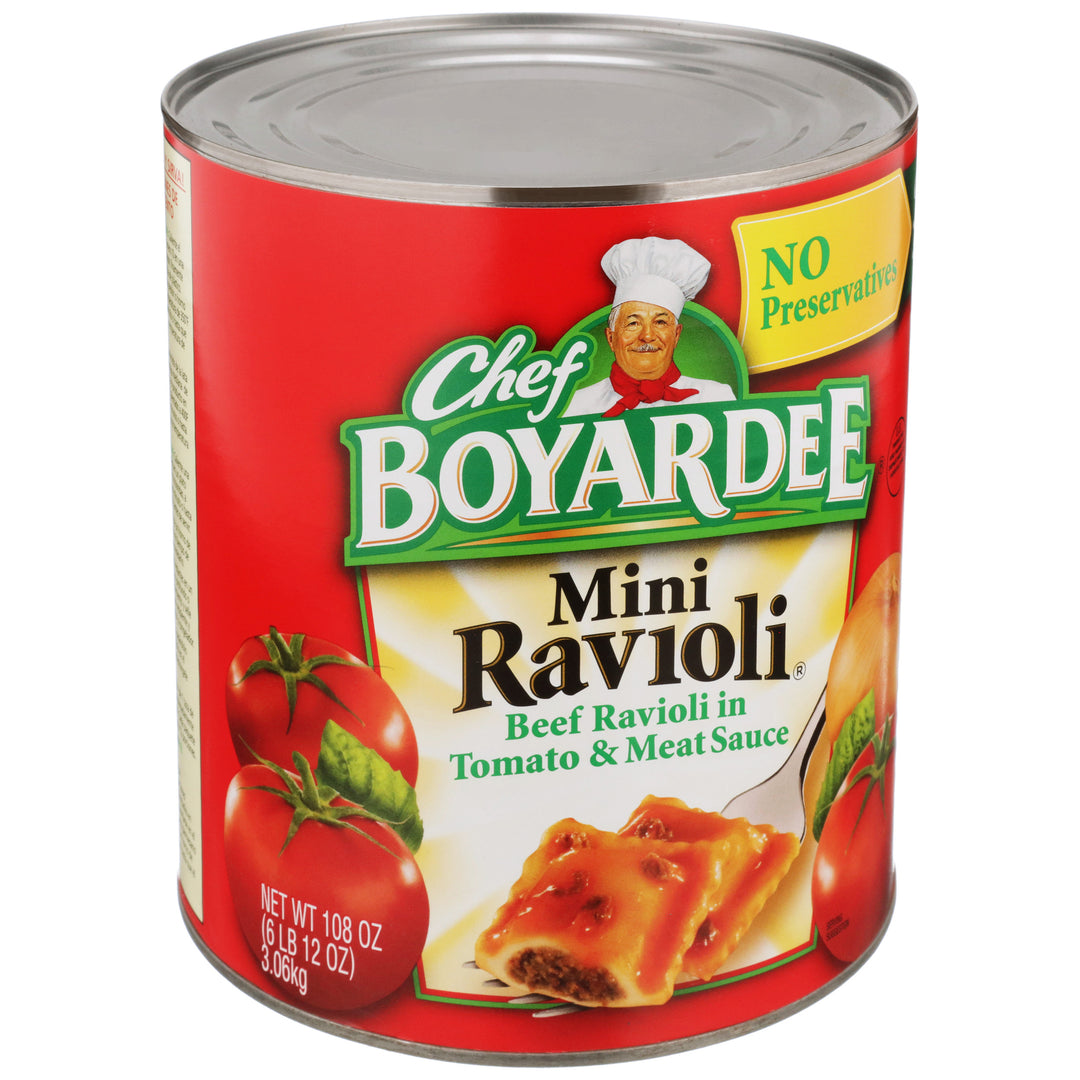 Chef Boyardee Miniature Ravioli With Tomato & Meat Sauce-108 oz.-6/Case
