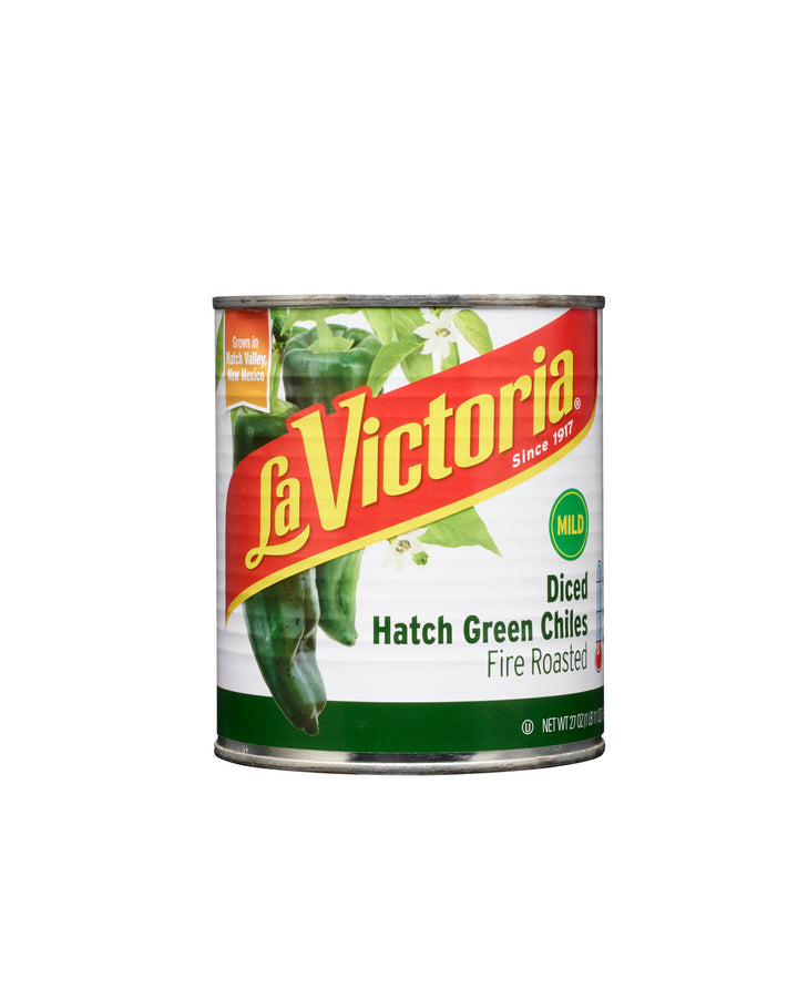 La Victoria Green Chile Diced Fire Roasted-27 oz.-12/Case