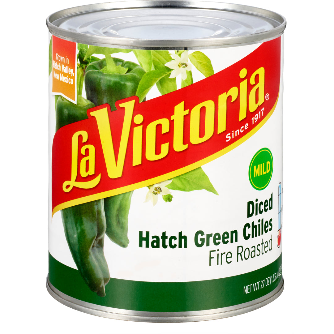 La Victoria Green Chile Diced Fire Roasted-27 oz.-12/Case