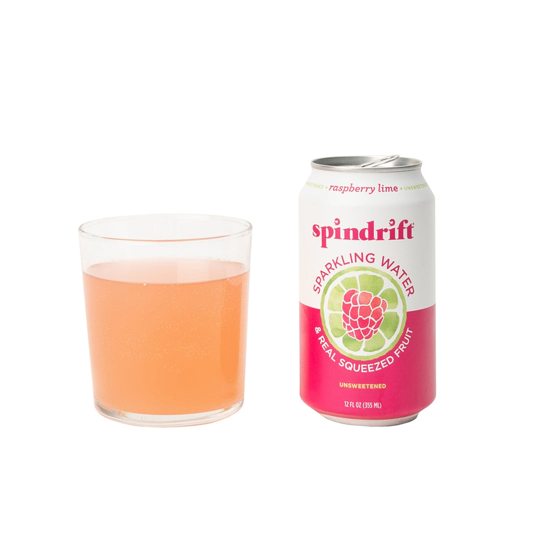 Spindrift Raspberry Lime Sparkling Water-12 fl oz.s-8/Box-3/Case