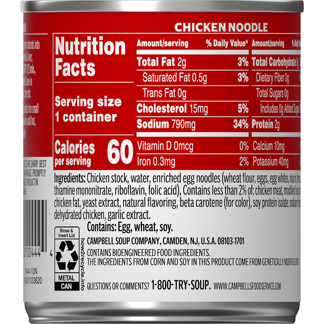 Campbell's Classic Chicken Noodle Shelf Stable Soup-7.25 oz.-24/Case