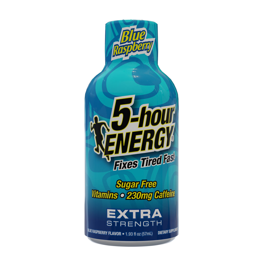 5-Hour Energy Extra Strength Blue Raspberry Energy Shot-1.93 fl oz.s-12/Box-18/Case