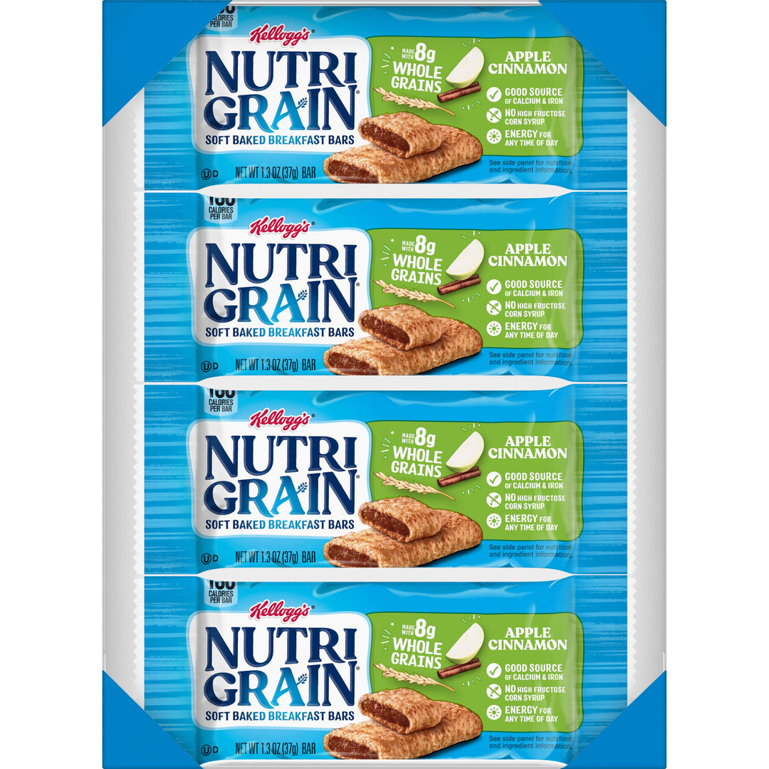Kellogg's Nutri-Grain Apple Cinnamon Cereal Bar-1.3 oz.-16/Box-3/Case