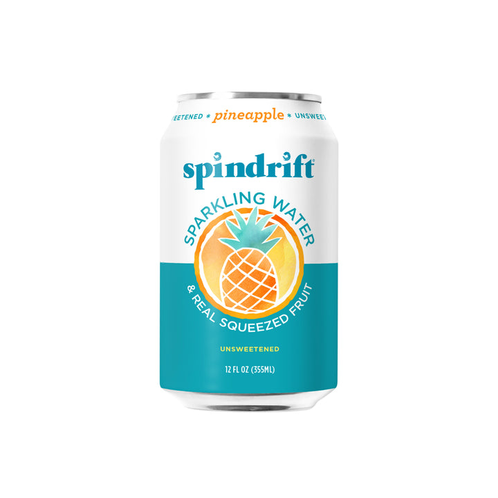 Spindrift Pineapple Flavored Sparkling Water-12 fl oz.-8/Box-3/Case
