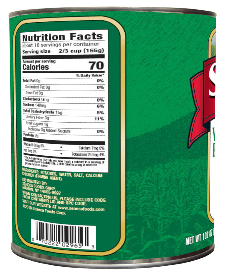Stokely Potato Stokely White 75 Count-102 oz.-6/Case
