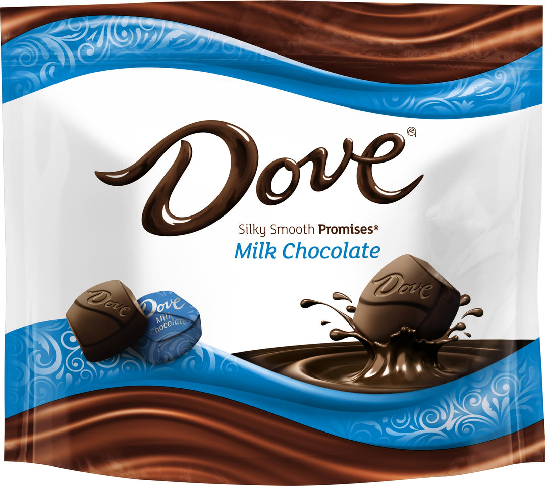Dove Stand Up Pouch Milk Chocolate Silky Smooth Promises-8.46 oz.-8/Case
