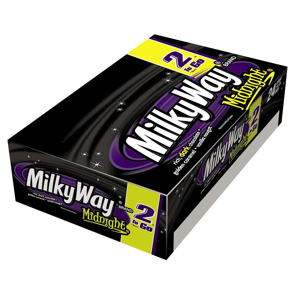 Milky Way Candy Midnight Share Pack-2.83 oz.-24/Box-6/Case