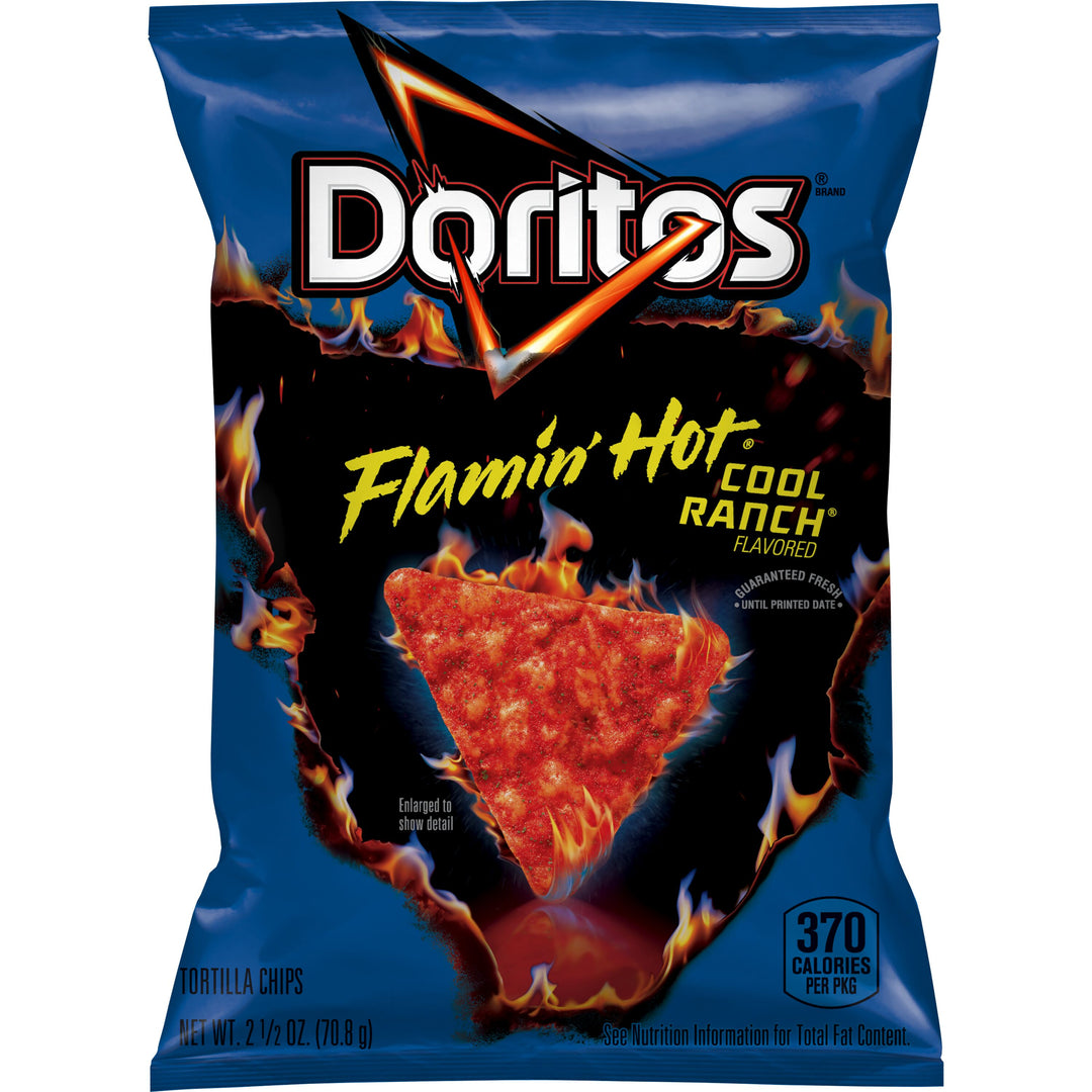 Doritos Flamin Hot Cool Ranch Tortilla Chips-2.5 oz.-24/Case