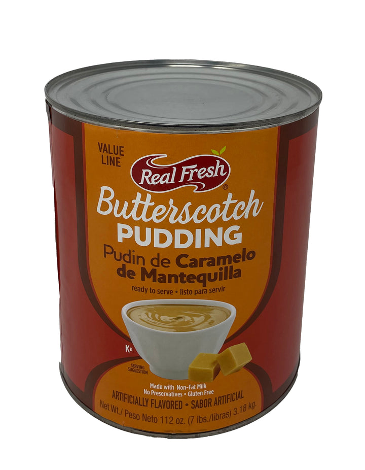 Real Fresh Value Line Trans Fat Free Butterscotch Flavored Pudding-7 lb.-6/Case