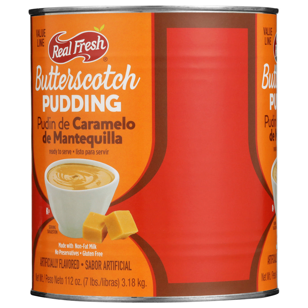 Real Fresh Value Line Trans Fat Free Butterscotch Flavored Pudding-7 lb.-6/Case
