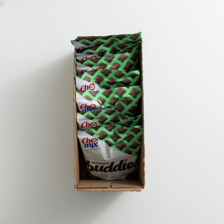Chex Mix Muddy Buddies Mint Chocolate Snack Mix-4.5 oz.-7/Case