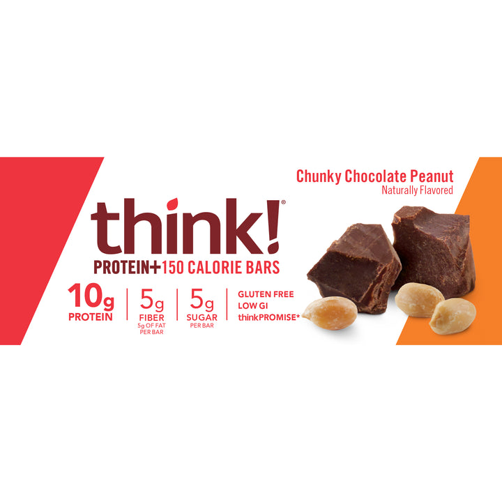 Thinkthin Chunky Chocolate Peanut Protein Bar-1.41 oz.-10/Box-12/Case