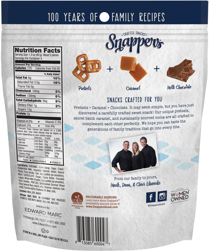Snappers Milk Chocolate Pretzel-6 oz.-6/Case