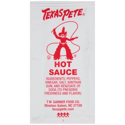 Texas Pete Hot Sauce Single Serve-200 Each