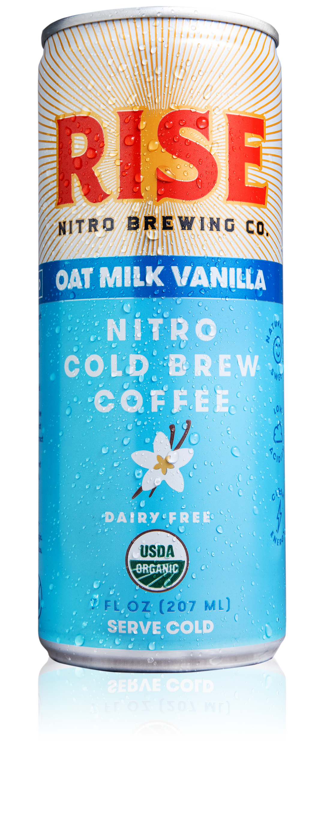 Rise Brewing Co. Vanilla Oat Milk Cold Brew Latte Nitro-7 fl oz.s-12/Case