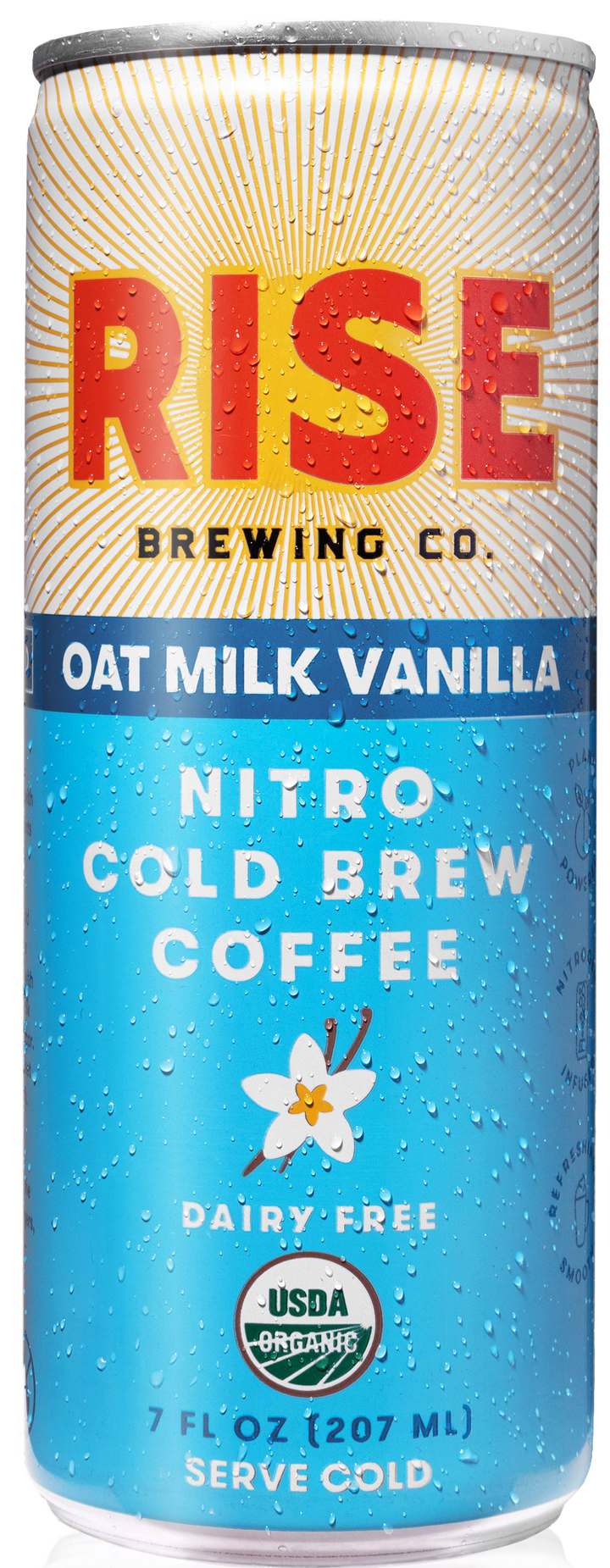 Rise Brewing Co. Vanilla Oat Milk Cold Brew Latte Nitro-7 fl oz.s-12/Case