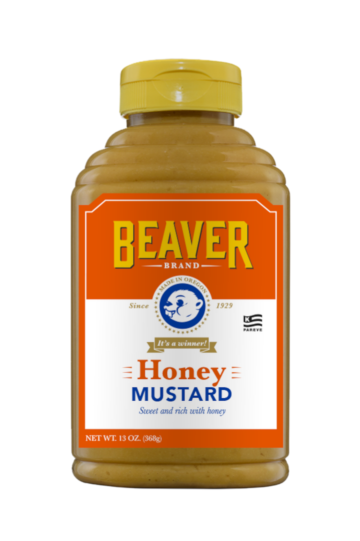 Beaver Honey Mustard Bottle-13 oz.-6/Case