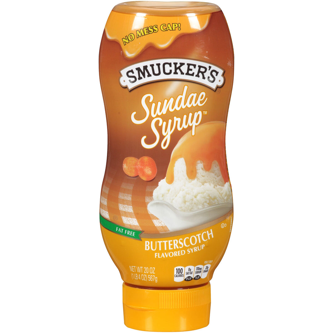 Smucker's Sundae Butterscotch Syrup Bottle-20 oz.-12/Case