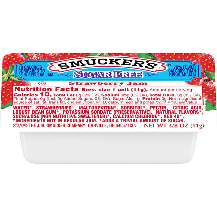 Smucker's Kosher-Sugar Free-Plastic Jelly Cups-0.375 oz.-200/Case