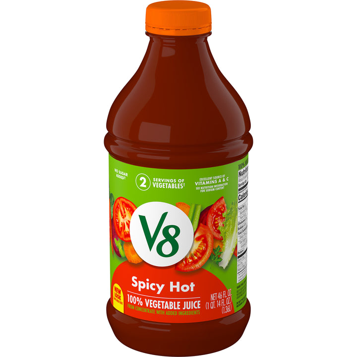 V8 Spicy Hot Vegetable Juice-46 fl oz.s-6/Case
