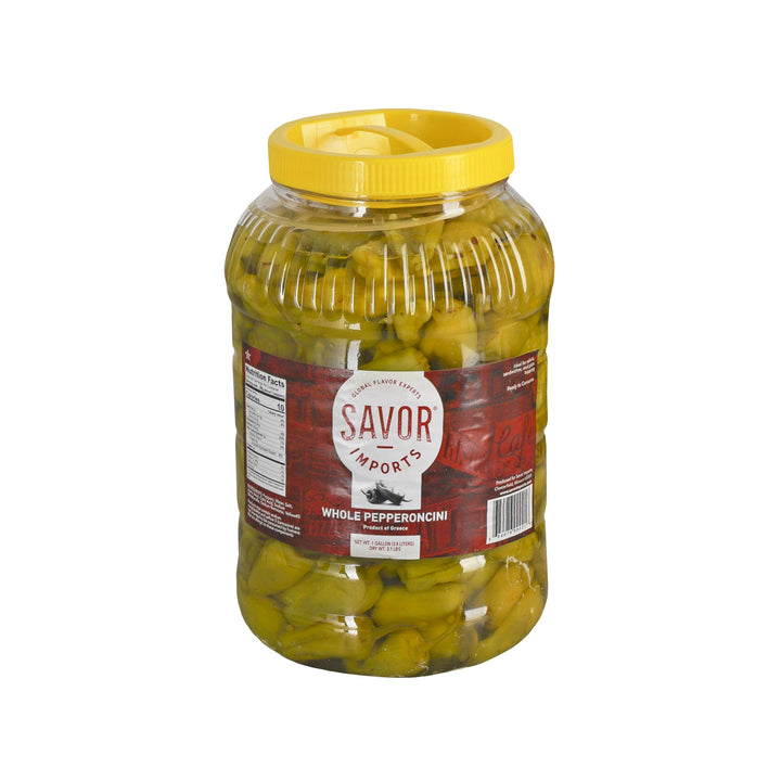 Savor Imports Whole Greek Pepper Pepperoncini-1 Gallon-4/Case